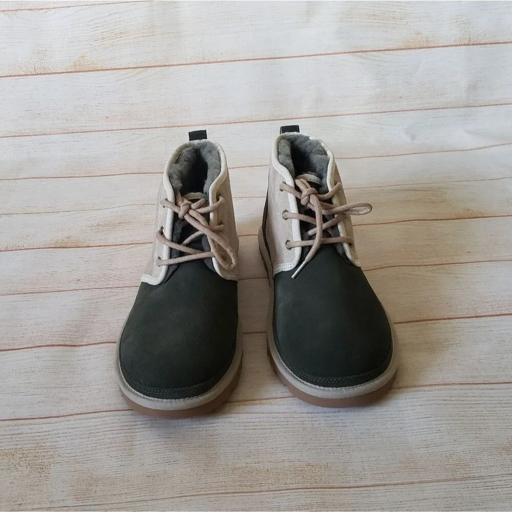 UGG Neumel II Men's Suede Chukka Boots 2 Tone Forest Night Green Size 9